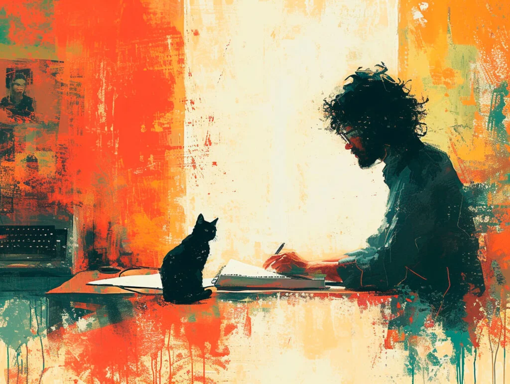 Автор пише статтю на психологічну тему