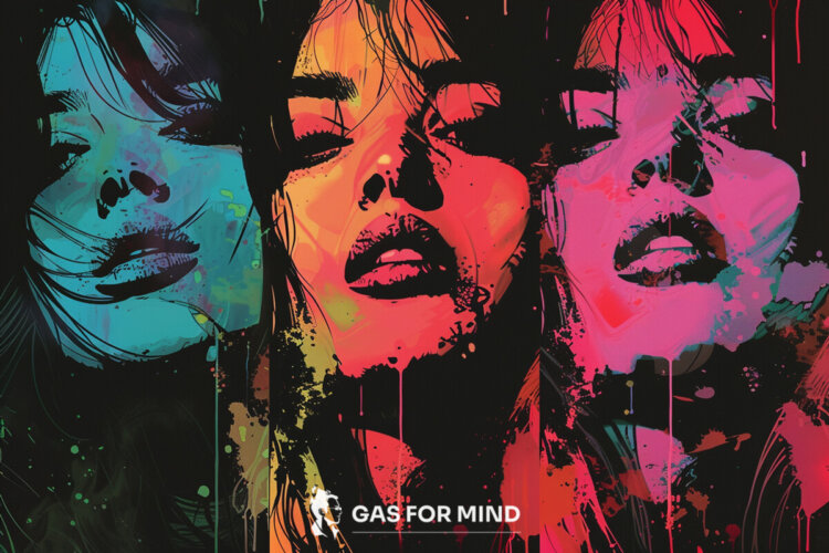 Три жінки виражають емоції